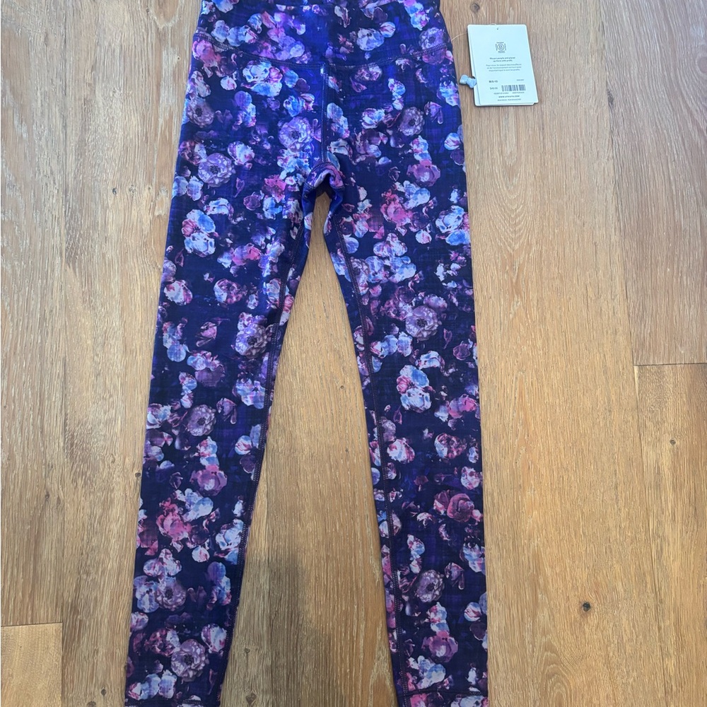 Athleta Kids Leggings - Purple Floral